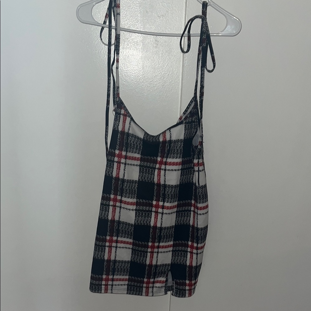 Plaid Spaghetti Strap Top